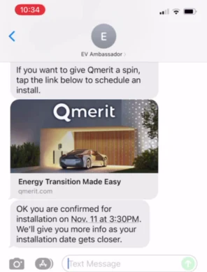 Installer appointment confirmed in the thread